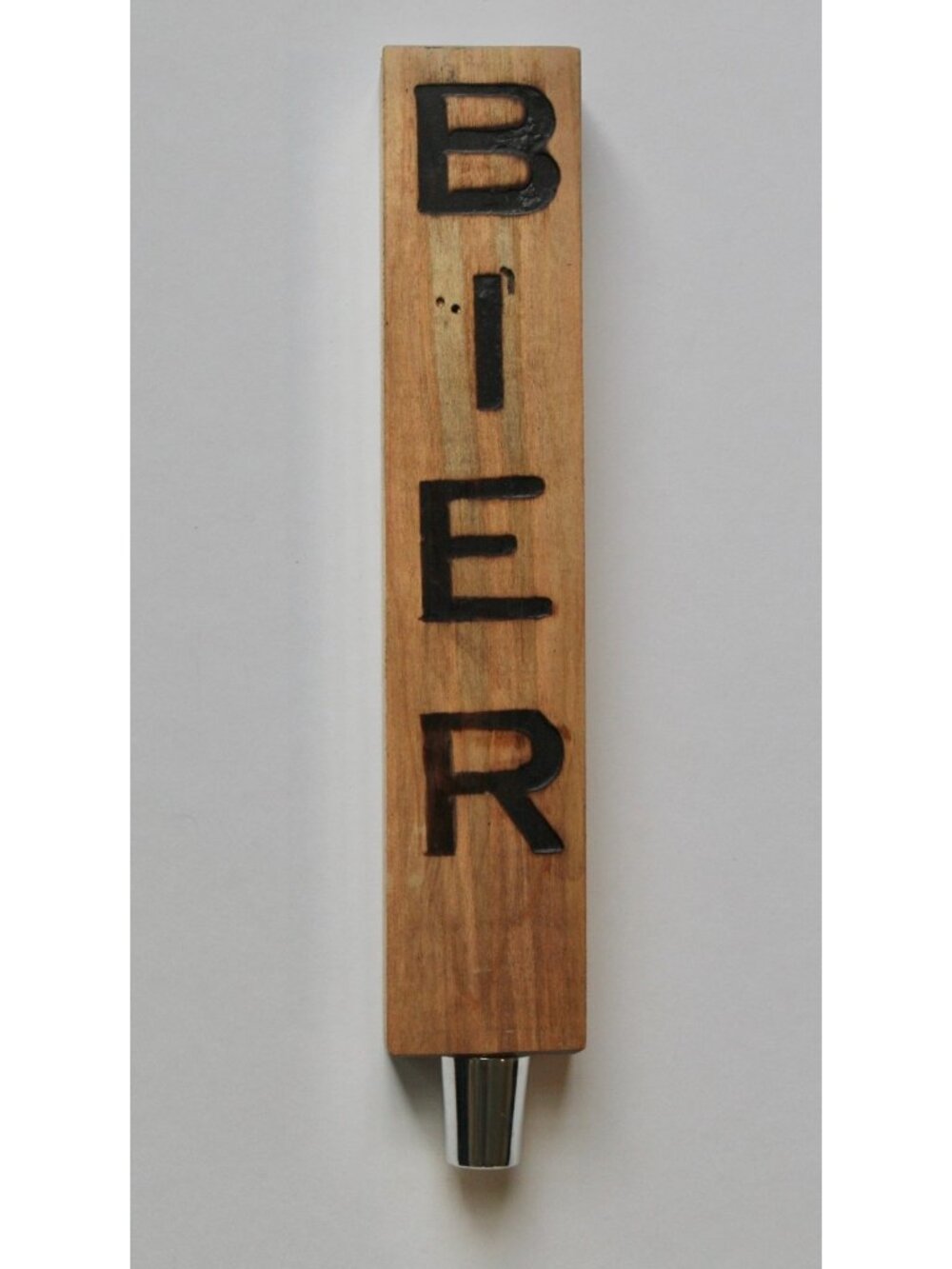 BIER BREWERY Woodburned Beer Tap Handle Indianapolis Carmel Noblesville Indiana